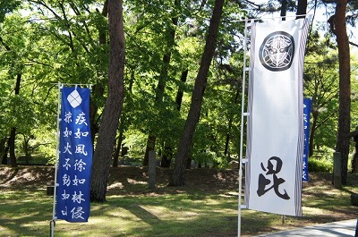 武田・上杉の旗